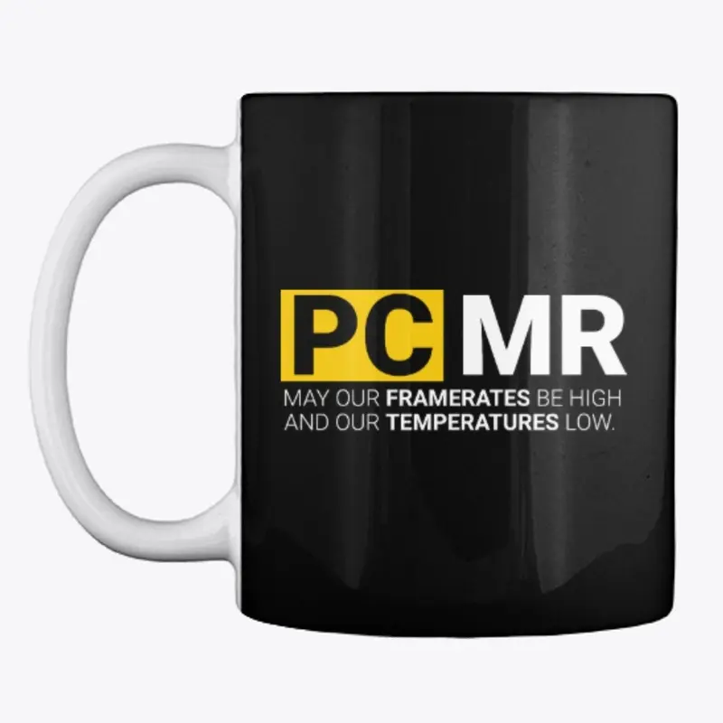 PCMR Mug - Logo and slogan